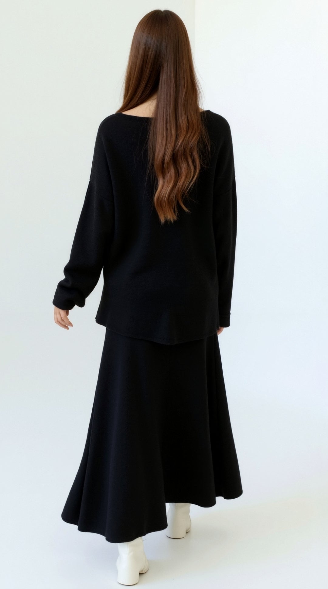 Amy Knitted Top and Skirt Set