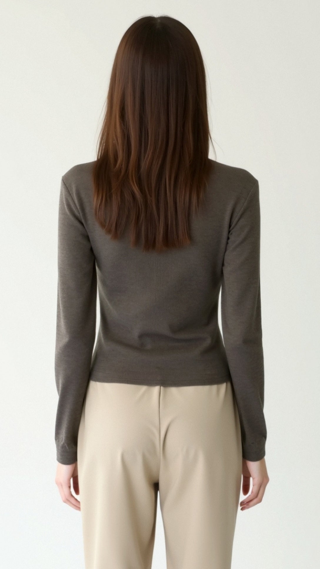 Barbara Chic Cutout Long-Sleeve Knit Top