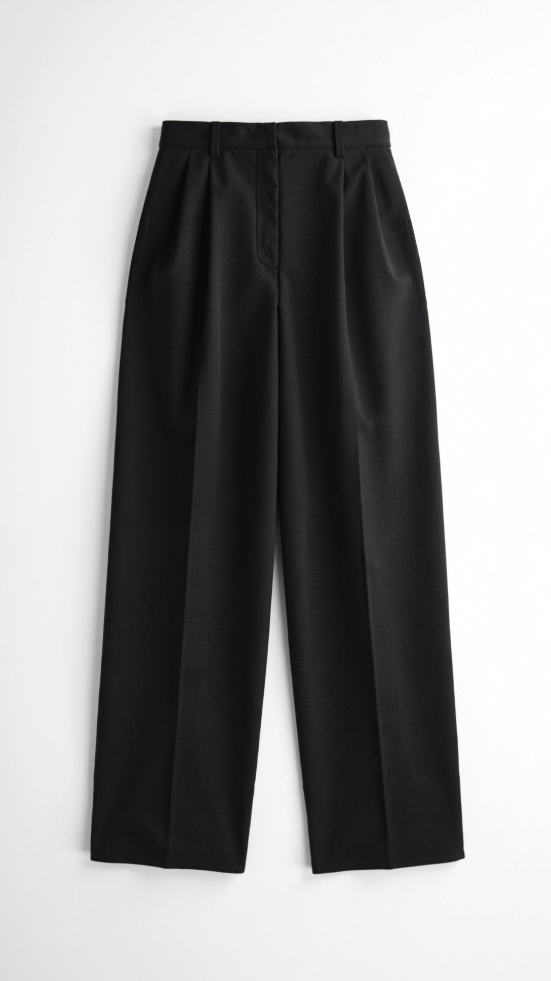 Dorothy Pleated Straight-Cut Trousers