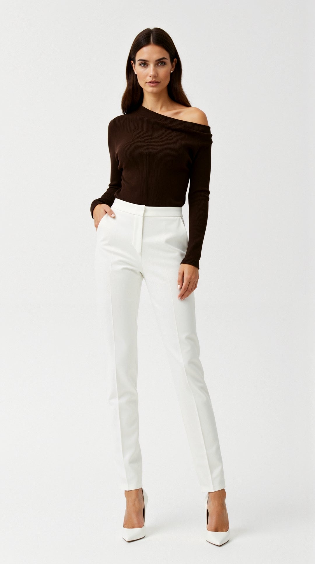 Shirley Asymmetric Knit Top