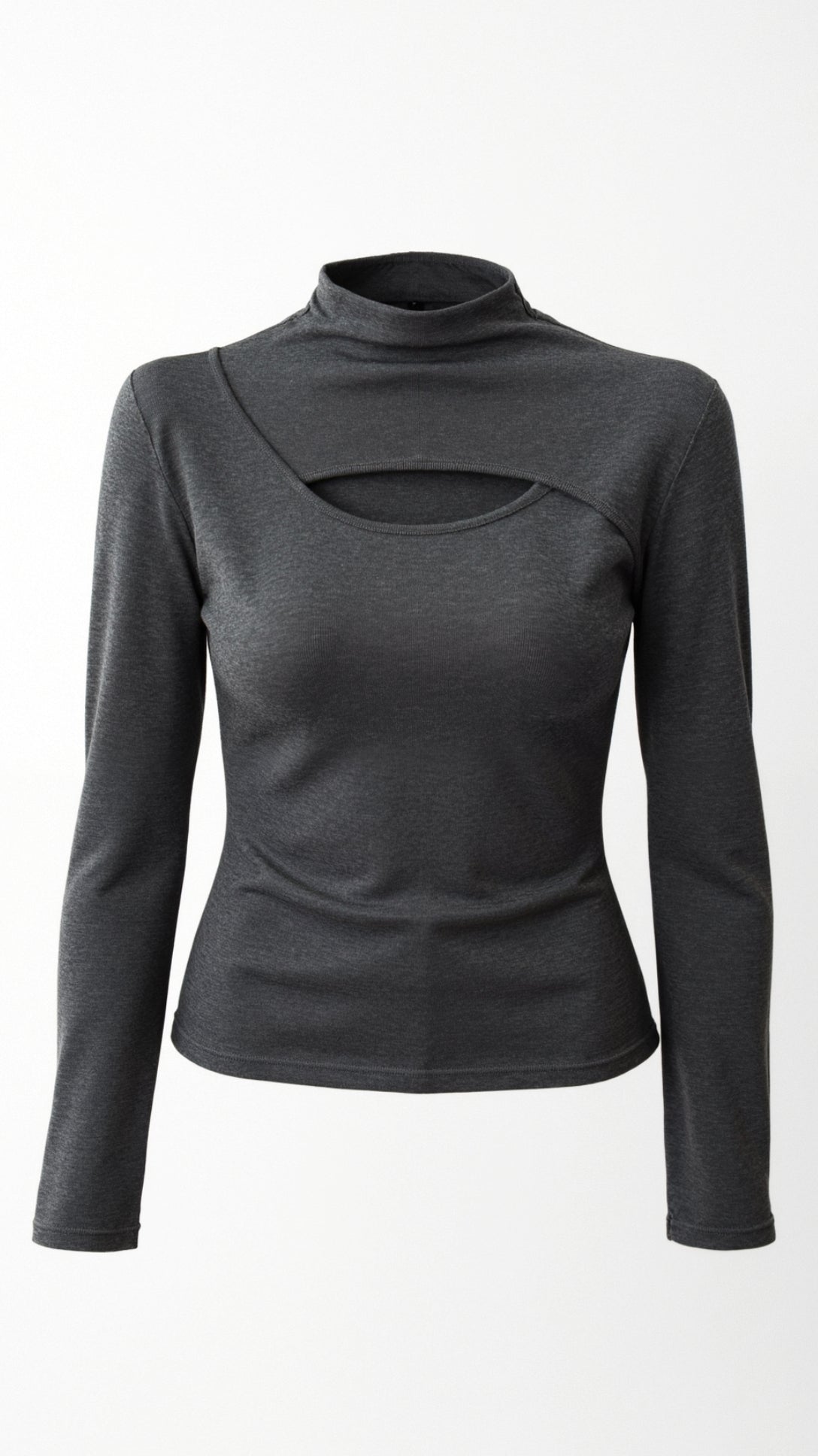 Barbara Chic Cutout Long-Sleeve Knit Top