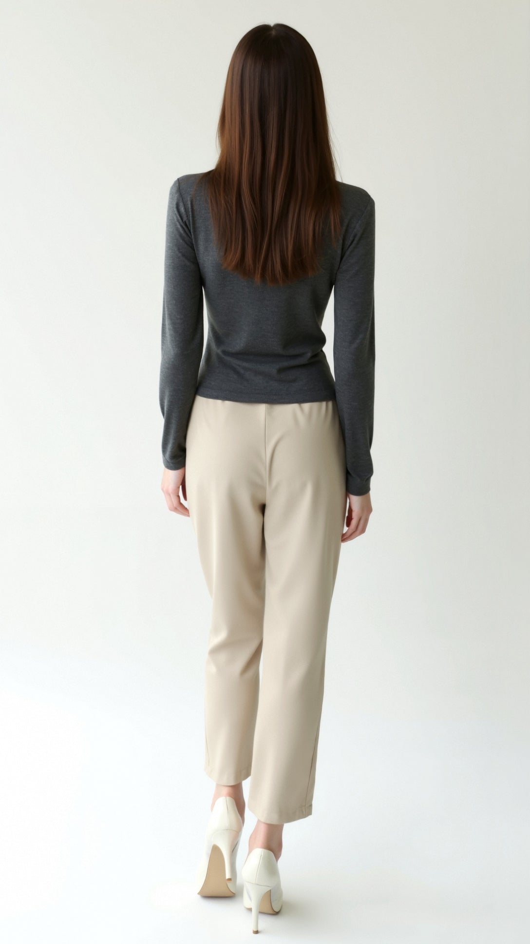 Barbara Chic Cutout Long-Sleeve Knit Top