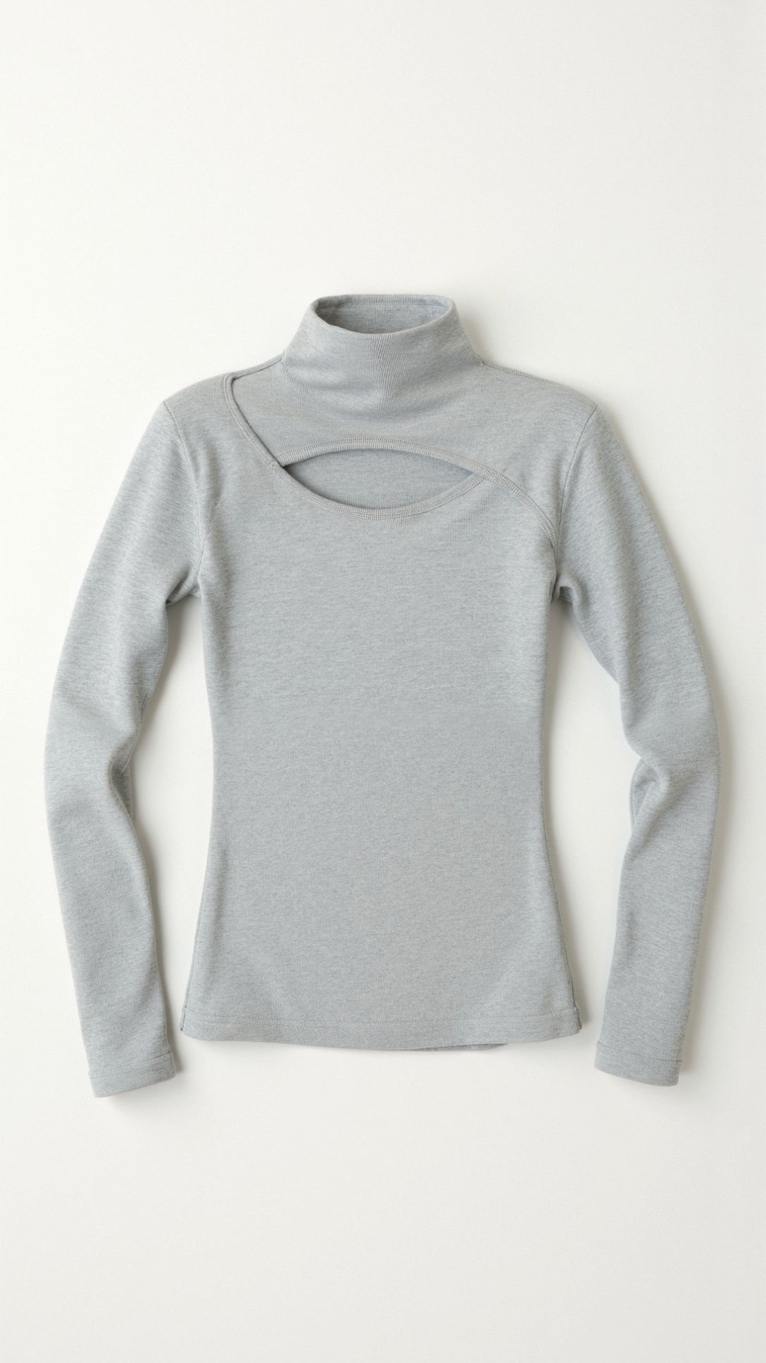 Barbara Chic Cutout Long-Sleeve Knit Top