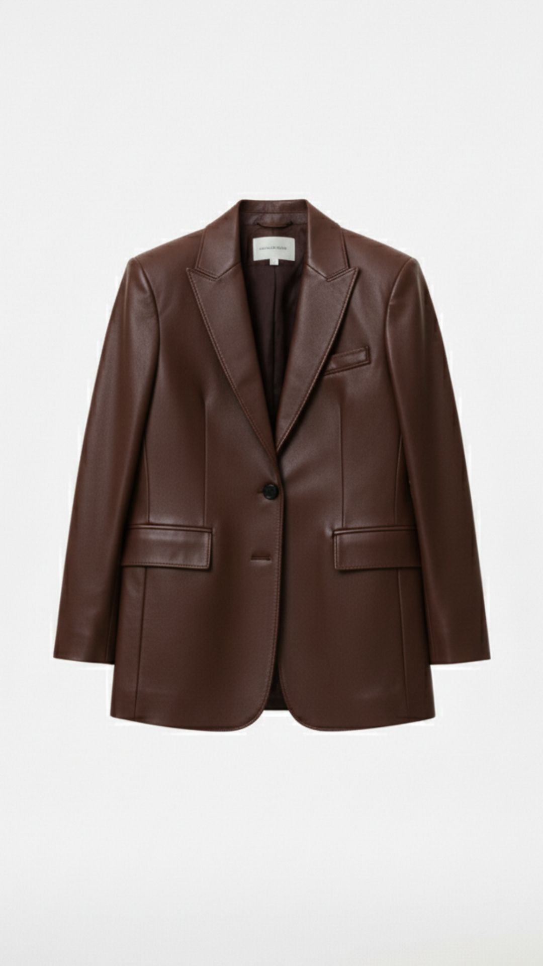 Catherine Oversized Leather Blazer