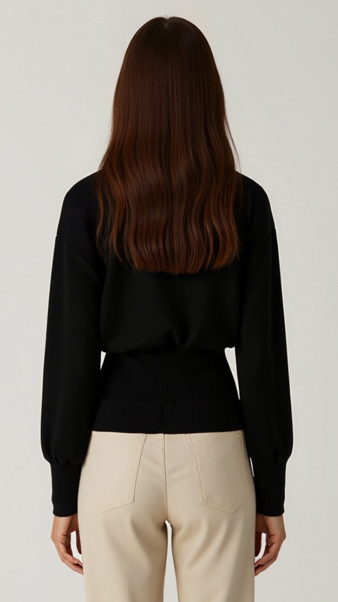 Christine Chic Deep-V Statement Cardigan