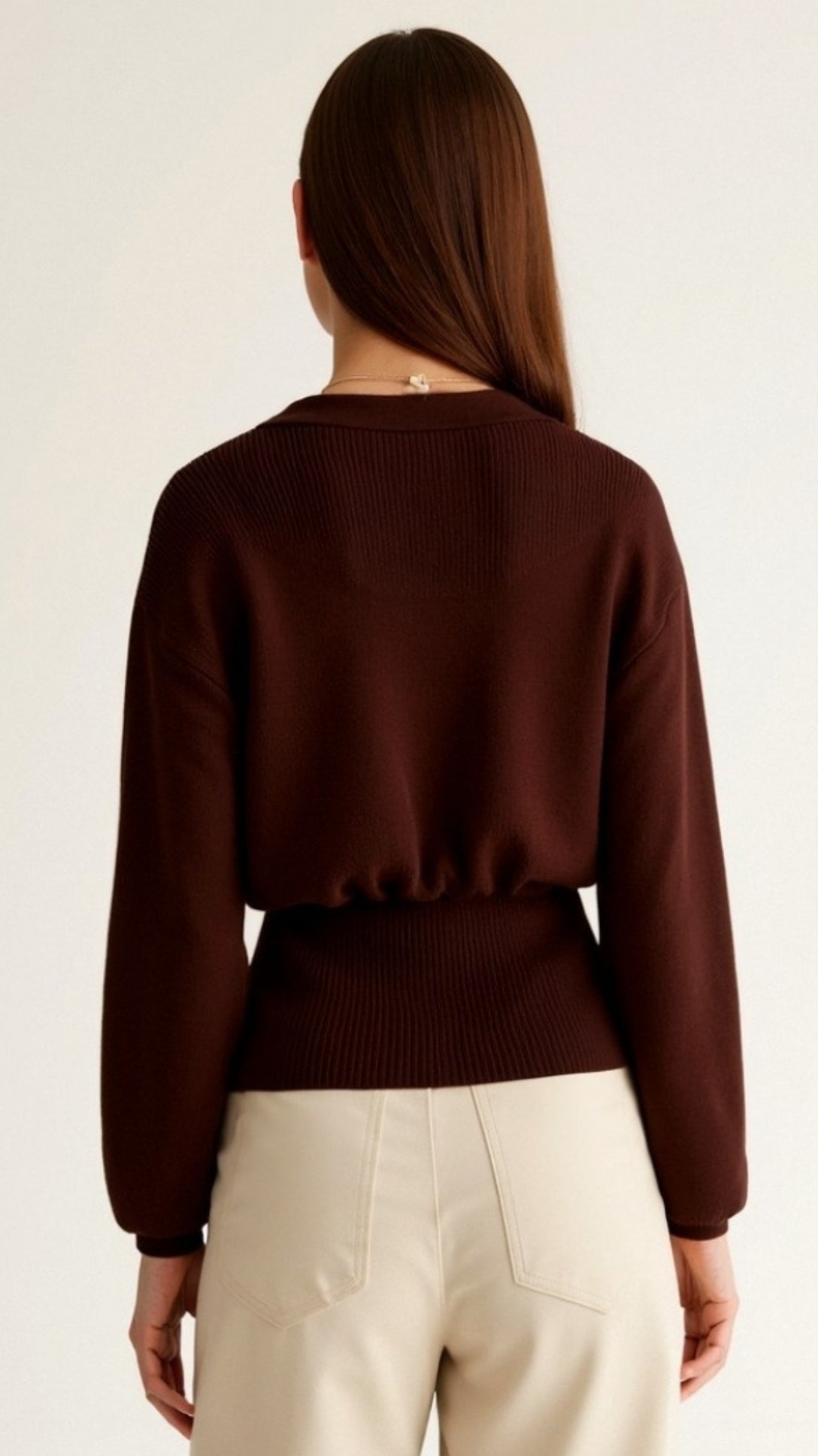 Christine Chic Deep-V Statement Cardigan