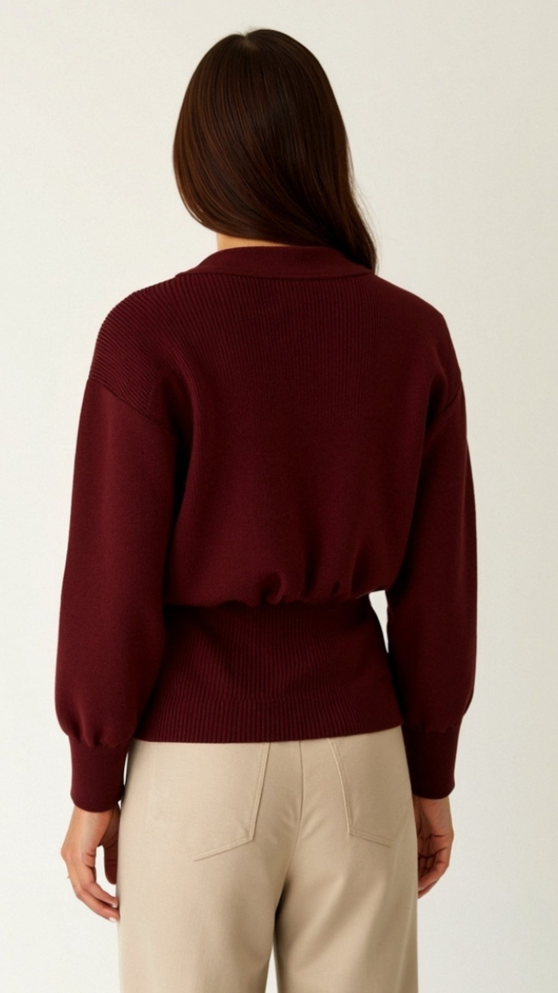 Christine Chic Deep-V Statement Cardigan