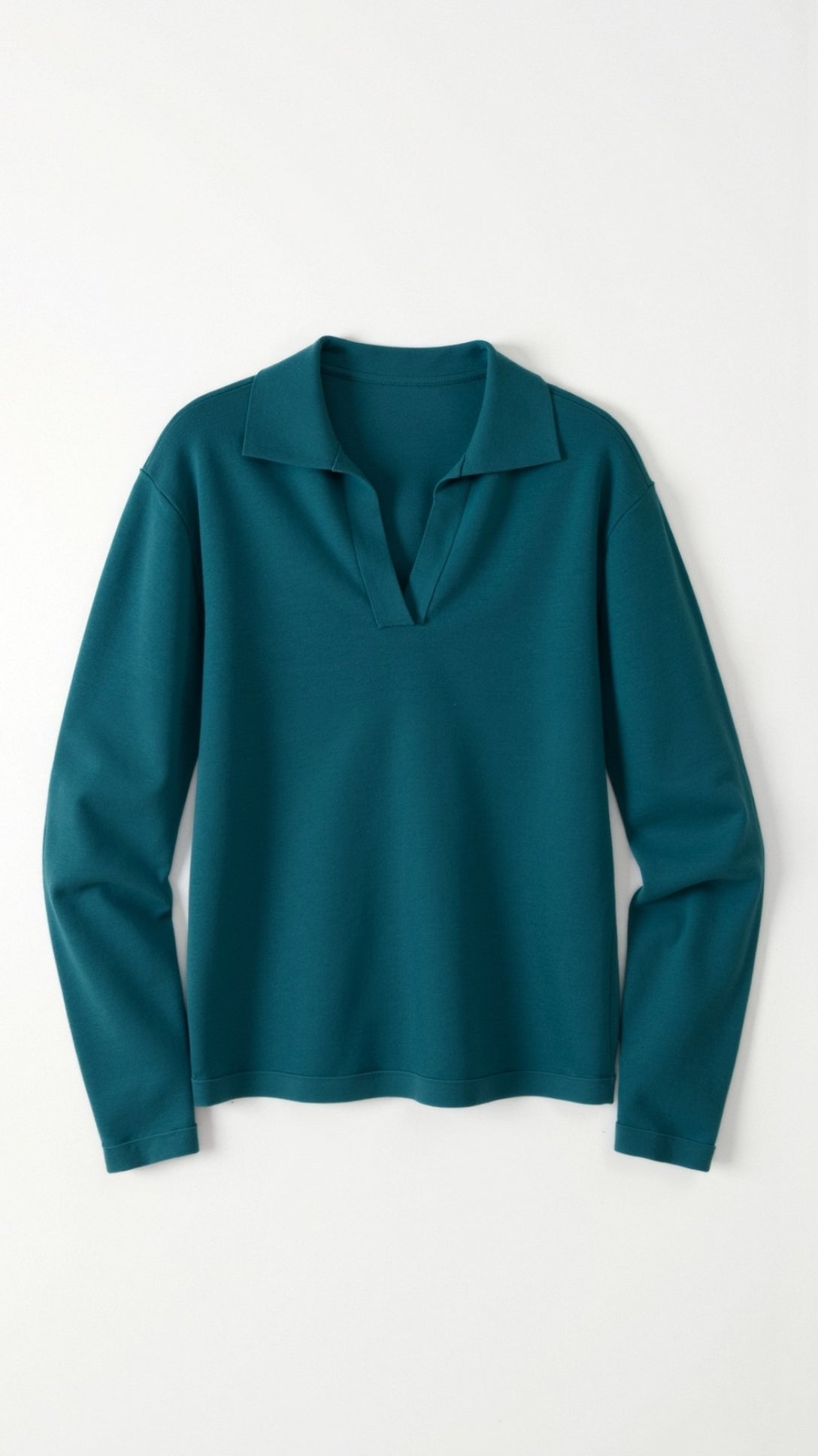 Margaret Casual V-Neck Polo Sweater