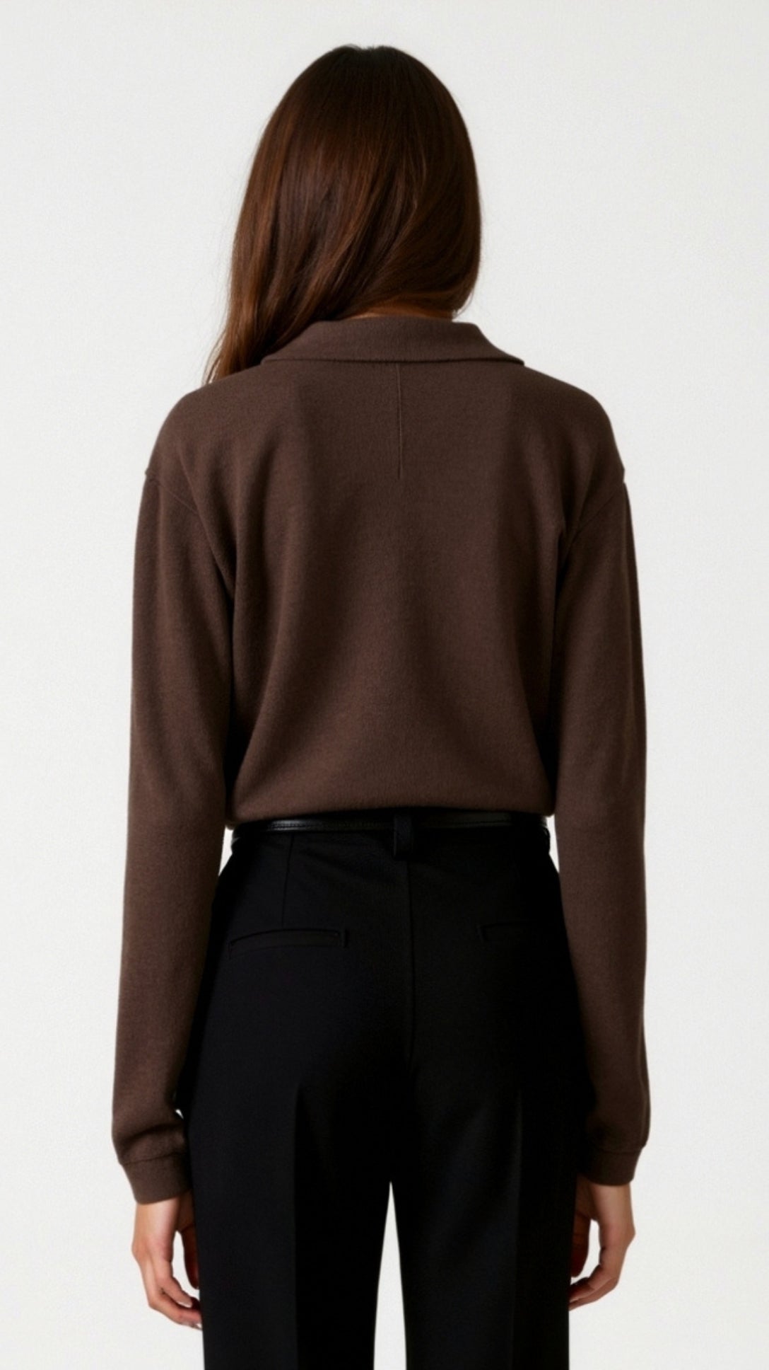 Margaret Casual V-Neck Polo Sweater