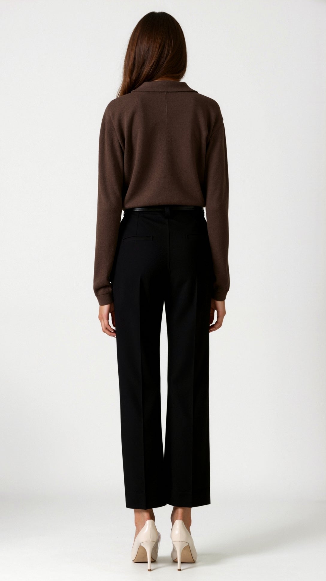 Margaret Casual V-Neck Polo Sweater