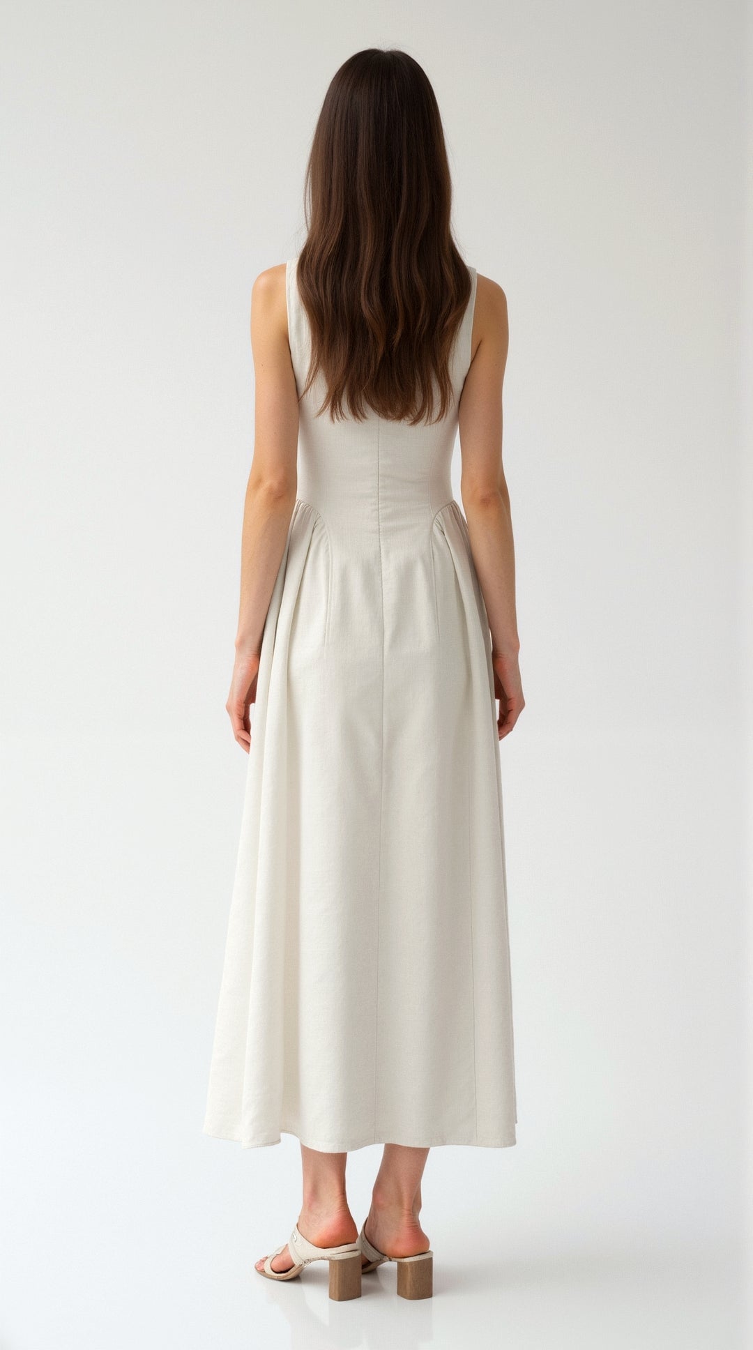 Nancy Linen Cutout Dress