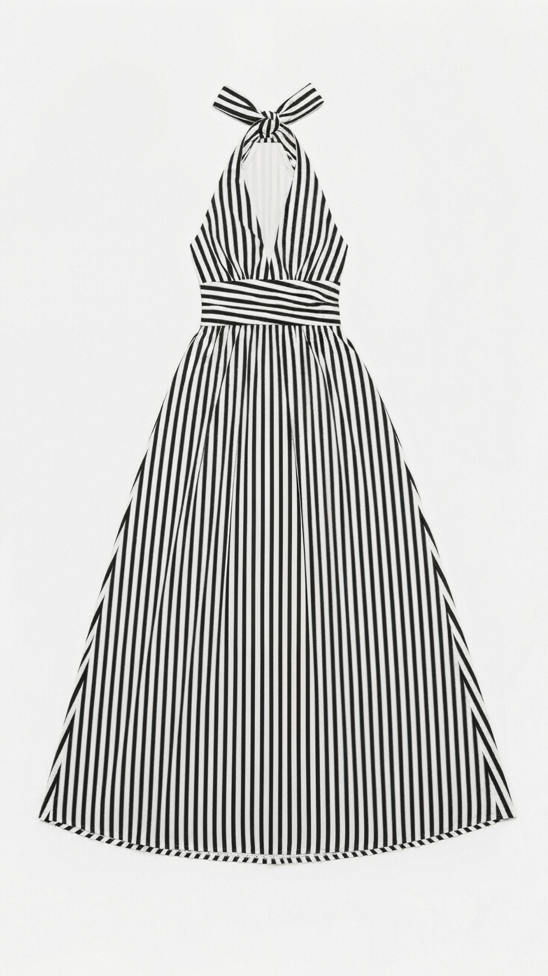 Sandra Striped V-neck Maxi Dress