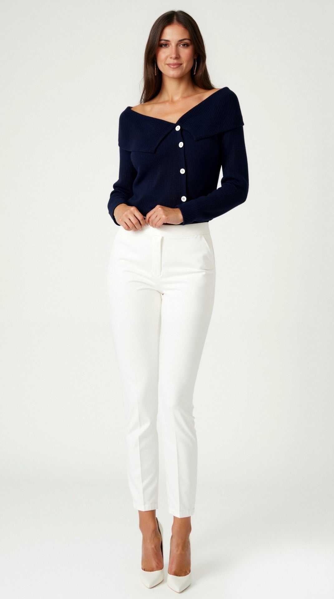 Sarah Asymmetrical Knitted Top