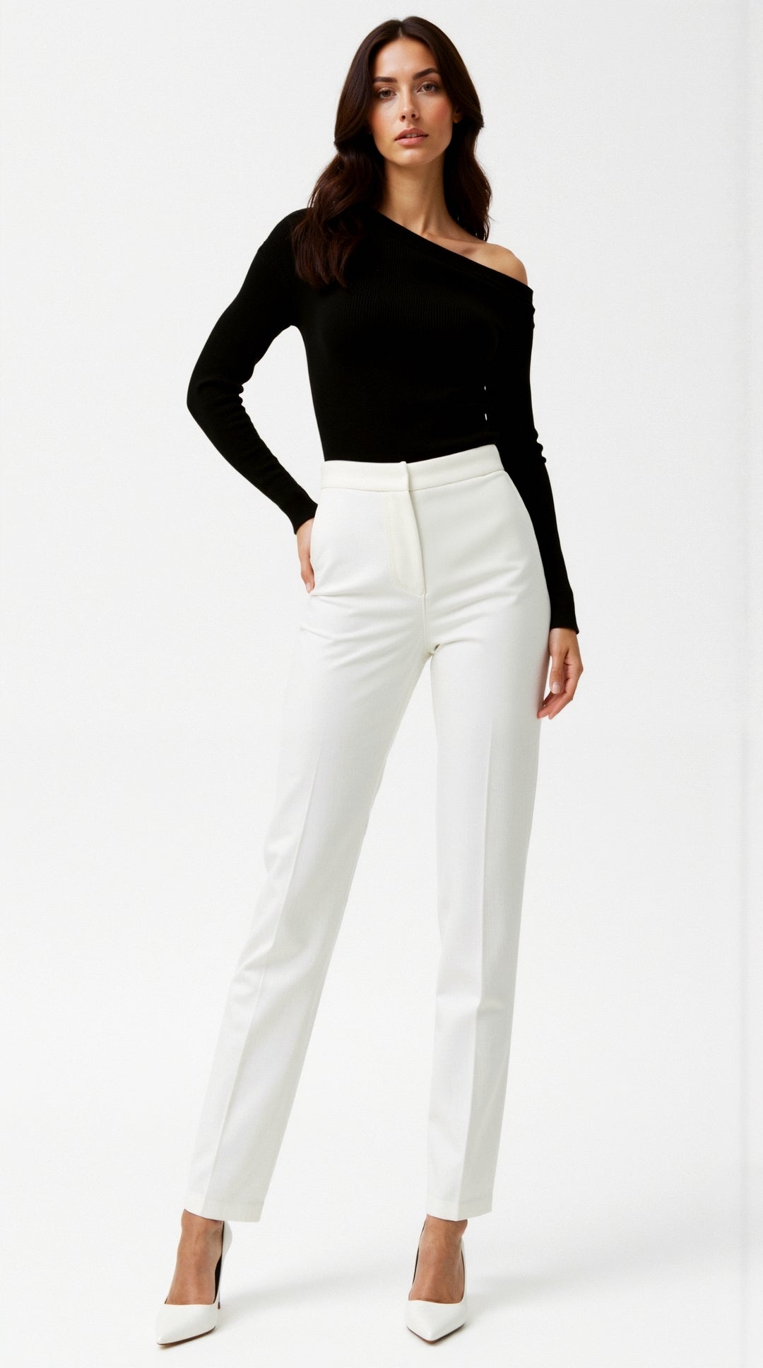 Shirley Asymmetric Knit Top